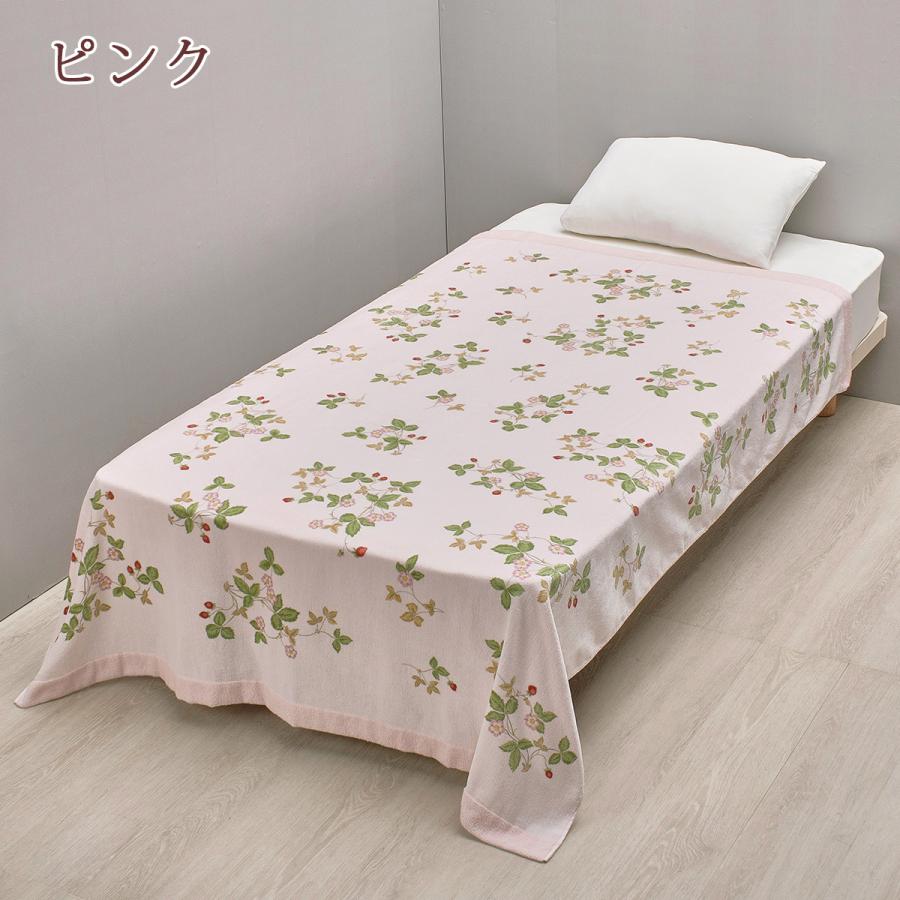 タオルケット シングル 西川 綿100% WEDGWOOD 今治産 ウェッジウッド ウエッジウッド ワイルドストロベリー 日本製 | 西川 | 02