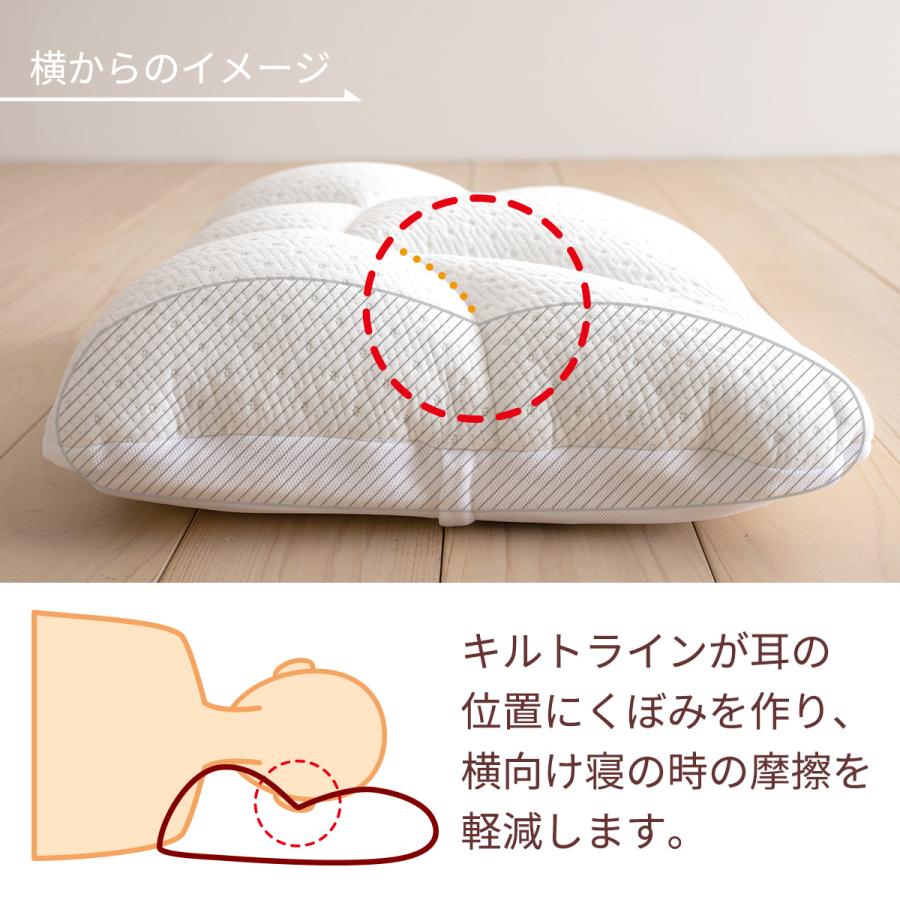 枕 43×63cm 西川 肩こり 首こり 横向き寝 整形外科医推奨 パイプ 高さ調節 高め 低め ウォッシャブル まくら 洗える ビセイ BISEI | 西川 | 06