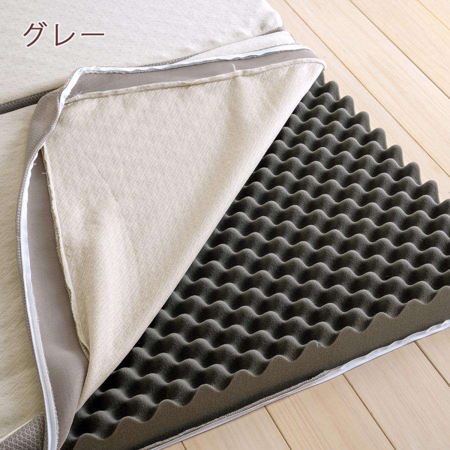 敷布団 ロマンス小杉 西川特典シーツ付 凹凸ウレタン敷きふとん 150N 硬め 厚さ80ミリ 日本製 セミダブル | ロマンス小杉 | 04
