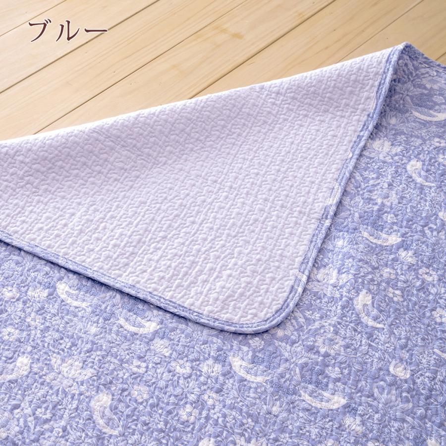 マルチカバー 正方形 200×200 ロマンス小杉 V\u0026A ウィリアムモリス 綿100％ 洗える 丸洗いOK ウイリアムモリスの画像