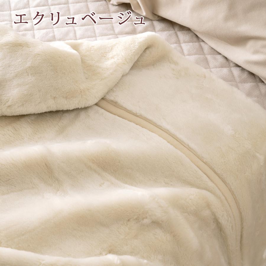 毛布 シングル 西川 日本製 アクリル毛布 ニューマイヤー毛布 無地 吸湿 発熱 アクリル100％｜futontown｜05