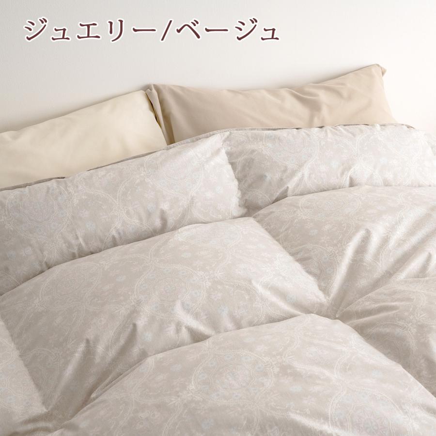 羽毛布団 セミダブルロング 掛布団カバー等特典付 長身用230cm 大増量1.7kg ダウン90% DP350 抗菌防臭 コインランドリーOK ロマンス小杉 | 昭和西川 | 01