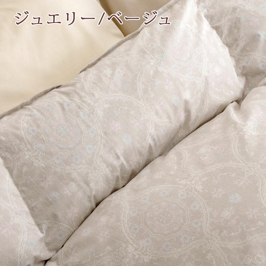 羽毛布団 セミダブルロング 掛布団カバー等特典付 長身用230cm 大増量1.7kg ダウン90% DP350 抗菌防臭 コインランドリーOK ロマンス小杉 | 昭和西川 | 05