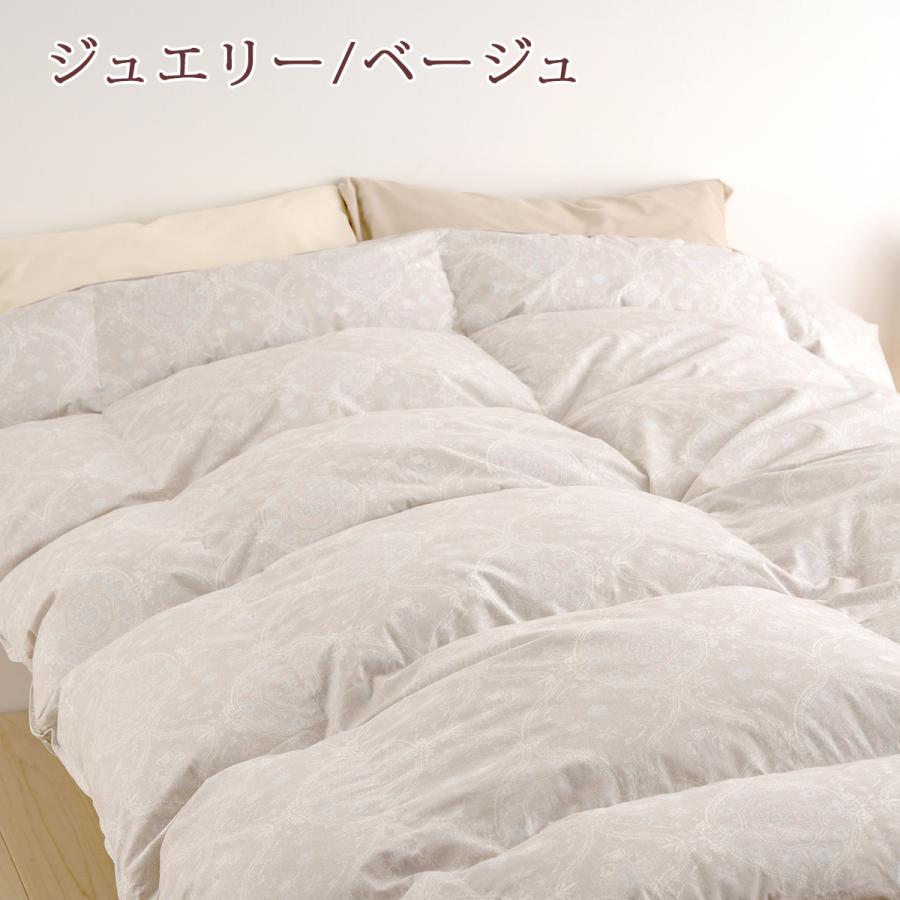 羽毛布団 セミダブルロング 掛布団カバー等特典付 長身用230cm 大増量1.7kg ダウン90% DP350 抗菌防臭 コインランドリーOK ロマンス小杉 | 昭和西川 | 07