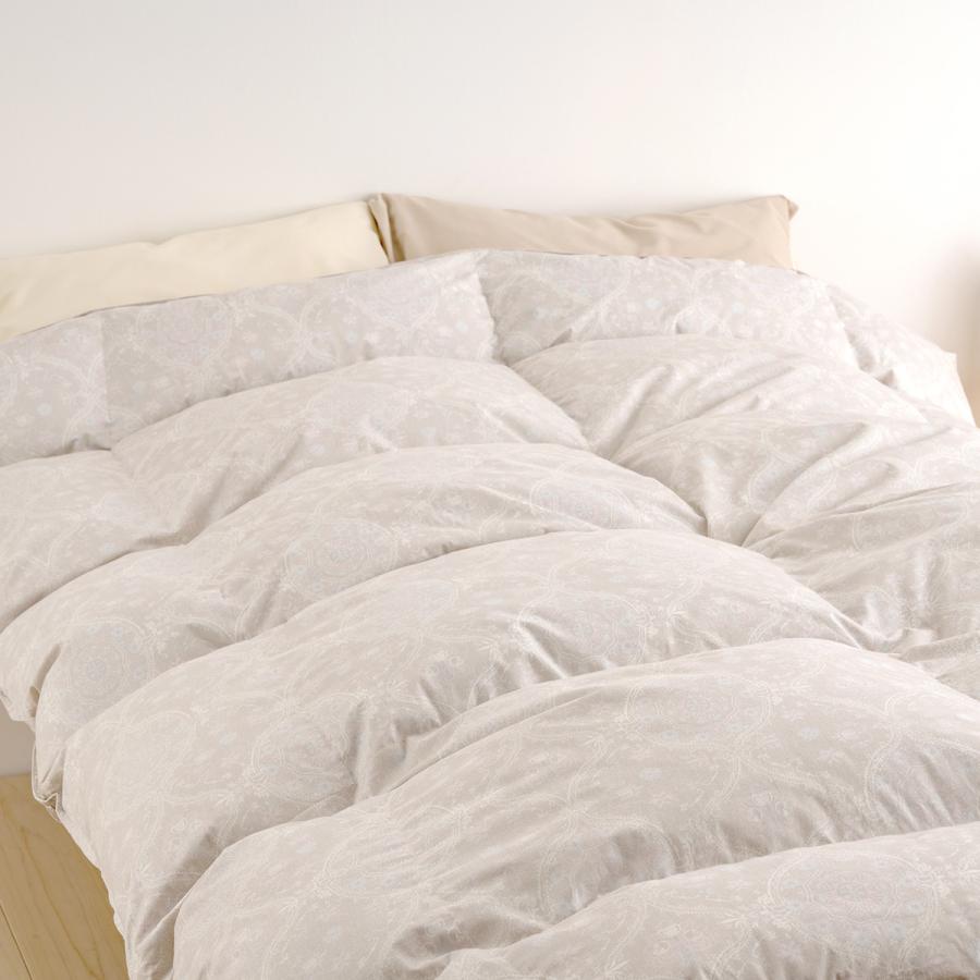 羽毛布団 セミダブルロング 掛布団カバー等特典付 長身用230cm 大増量1.7kg ダウン90% DP350 抗菌防臭 コインランドリーOK ロマンス小杉 | 昭和西川 | 08