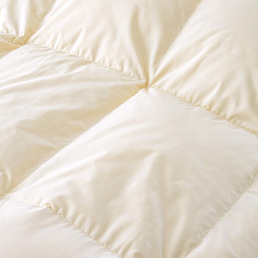 羽毛肌布団 キング 昭和西川 ホワイトマザーグースダウン93％ グース 増量0.6kg 肌掛け布団 抗菌 防臭 防ダニ 花粉フリー綿100％ 超長綿 日 | 昭和西川 | 01