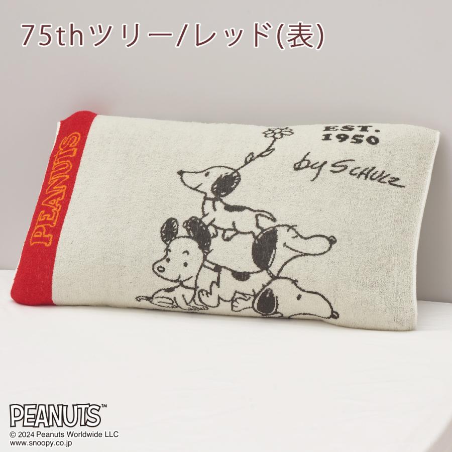 枕カバー 西川 抗菌 パイル のびのびタオル ピロケース 西川リビング スヌーピー snoopy いろんなサイズの枕にフィット ピローケース | 西川 | 05