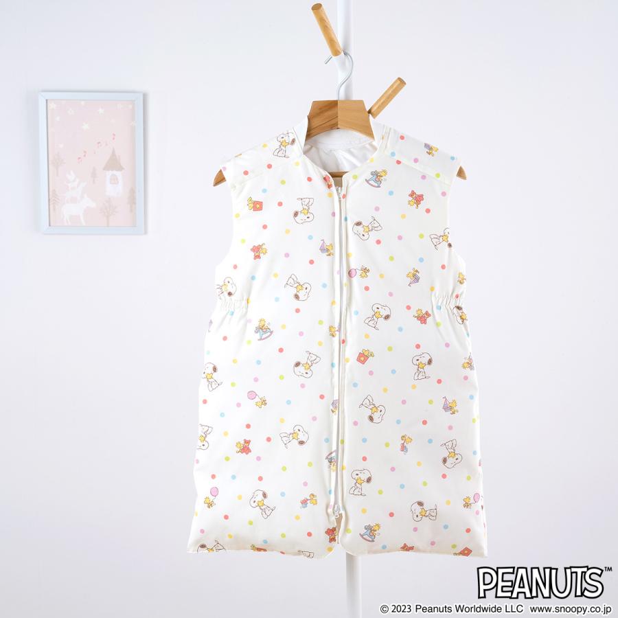 スリーパー キッズ ベビー 子ども 子供用 ジュニア かいまき 夜着 羽毛 ダウン スリーパー 冬 日本製 スヌーピー 寝冷え防止 あったか | 西川 | 05