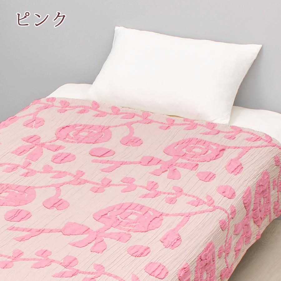 ガーゼ ケット シングル 綿90 西川 マタノアツコ ATSUKOMATANO 薔薇のギフト ガーゼケット ガーゼ 夏 またのあつこ 洗える 吸湿 くしゅくしゅ | 西川 | 05