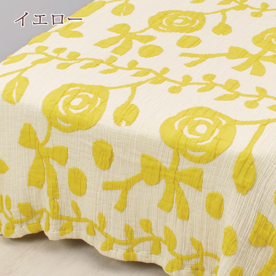 ガーゼ ケット シングル 綿90 西川 マタノアツコ ATSUKOMATANO 薔薇のギフト ガーゼケット ガーゼ 夏 またのあつこ 洗える 吸湿 くしゅくしゅ | 西川 | 06