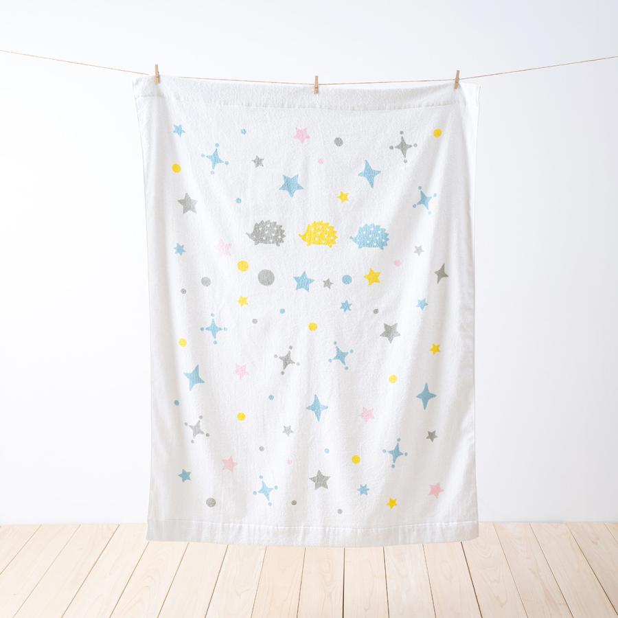 ベビータオルケット 西川 日本製 綿100% お昼寝 赤ちゃん 子ども キッズ ベビー ハリネズミ キャラクター 85×115cm 子供用 | 西川 | 08