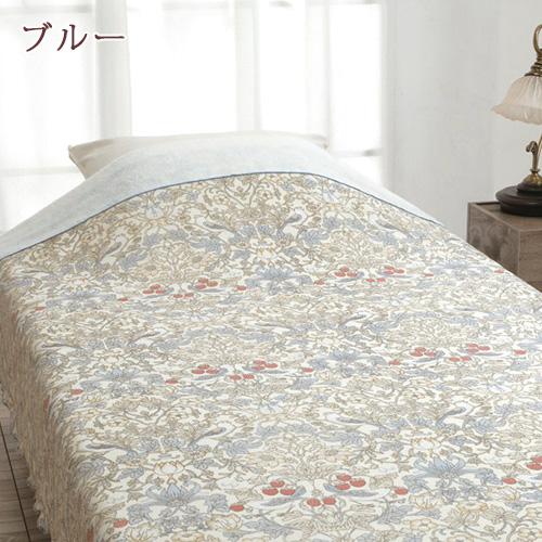 ポイント10倍 タオルケット シングル ウィリアムモリス いちご泥棒 綿100％ 日本製 夏用 V&A ロマンス小杉 ウイリアムモリス | ロマンス小杉 | 02