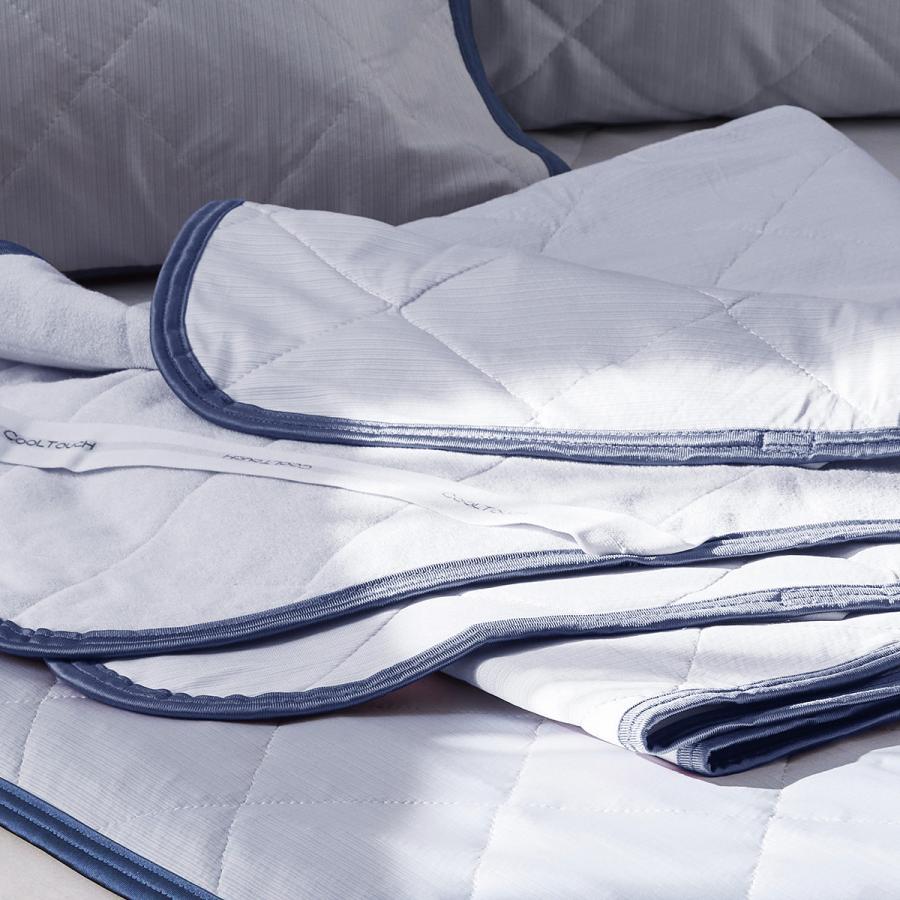 西川 敷きパッド ダブル 冷感 夏用 ひんやり クールタッチ PCM 冷感敷パッド 綿100% リバーシブル 接触冷感 | 西川 | 03