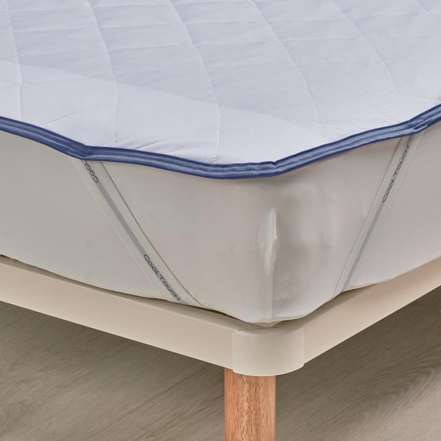 西川 敷きパッド ダブル 冷感 夏用 ひんやり クールタッチ PCM 冷感敷パッド 綿100% リバーシブル 接触冷感 | 西川 | 04