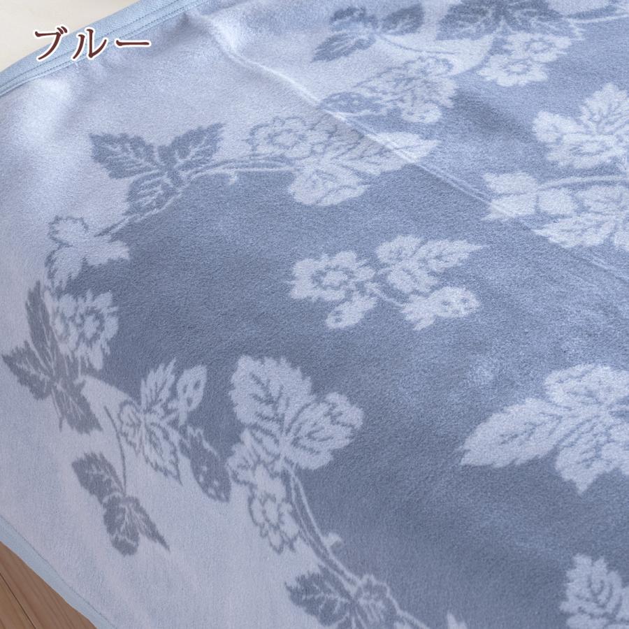 ポイント10倍 ウェッジウッド 毛布 シングル ワイルドストロベリー 西川 綿毛布 日本製 綿100% 送料無料 東京西川 ブランケット コットン 春 秋 冬_6