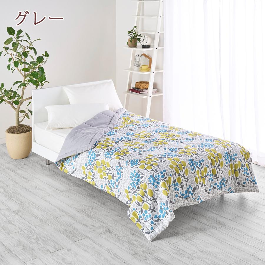 肌掛け布団 シングル 綿100％ カポック 西川 洗える キルトケット フィンレイソン フイスケ 夏用 裏 2重ガーゼ 合繊掛けふとん | 西川 | 02