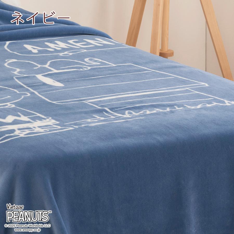 西川（nishikawa） スヌーピー 綿毛布 シングル 日本製 オーガニック