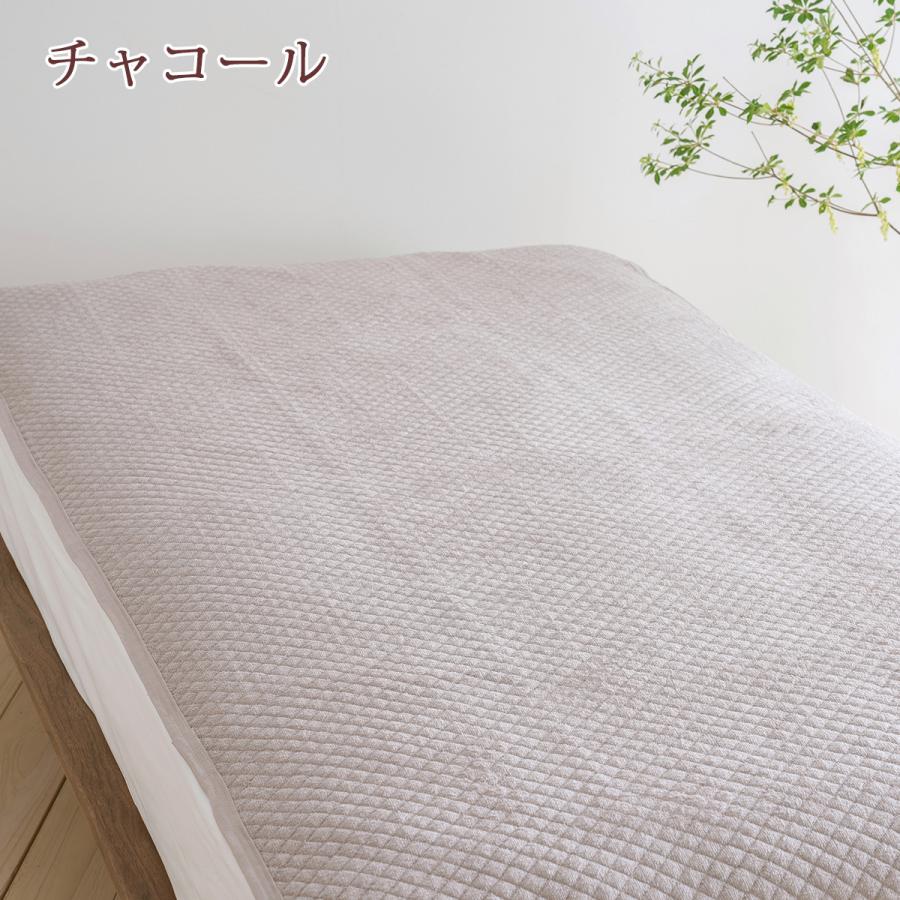 敷きパッド ダブル 西川 生地 中綿まで綿100％ パイル敷パッド ウォッシャブル 丸洗いOK ベッドパッド ベッドパット兼用ダブルサイズ | 西川 | 06