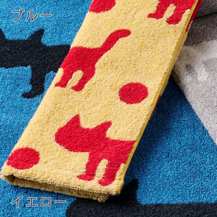 マタノアツコ 今治タオル バスタオル 60×120cm 西川 東京西川 西川産業 綿100％ 無撚糸 またのあつこ シルエット猫 柔らか 今治 | 西川 | 02