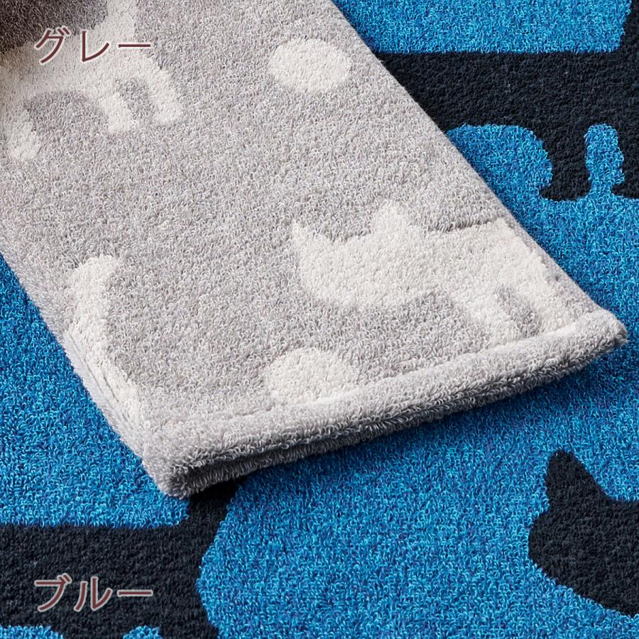 マタノアツコ 今治タオル バスタオル 60×120cm 西川 東京西川 西川産業 綿100％ 無撚糸 またのあつこ シルエット猫 柔らか 今治 | 西川 | 03