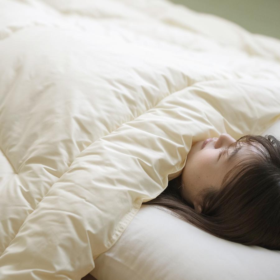 掛け布団 シングル 冬 洗える 羊毛 羊毛掛け布団 掛布団 ウール フランス産 ウール100 綿100 日本製 冬用 ウール100％ 羊毛掛けふとん ふとん 布団 | ブランド登録なし | 07