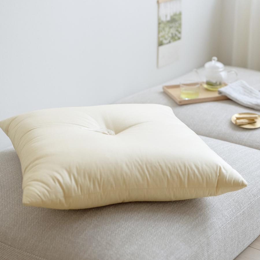 座布団 日本製 八端判 59×63cm 綿混 座ぶとん 綿100％生地 無地ヌード | ブランド登録なし | 01