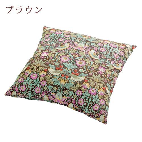 ロマンス小杉 クッション V&A ウィリアムモリス 綿混 Strawberry Thief いちご泥棒 枕 45×45cm ピロー 抱き枕 | ロマンス小杉 | 02