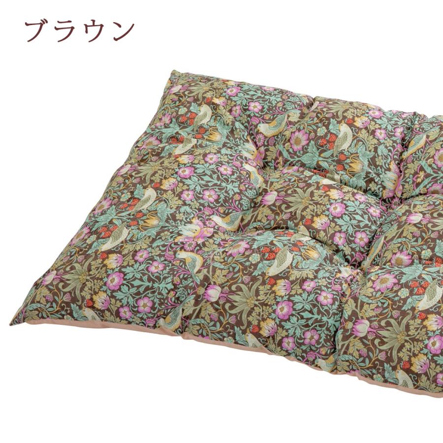 爆買 ロマンス小杉 長座布団 V&A ウィリアムモリス 綿混 Strawberry Thief いちご泥棒 68×120cm | ロマンス小杉 | 04