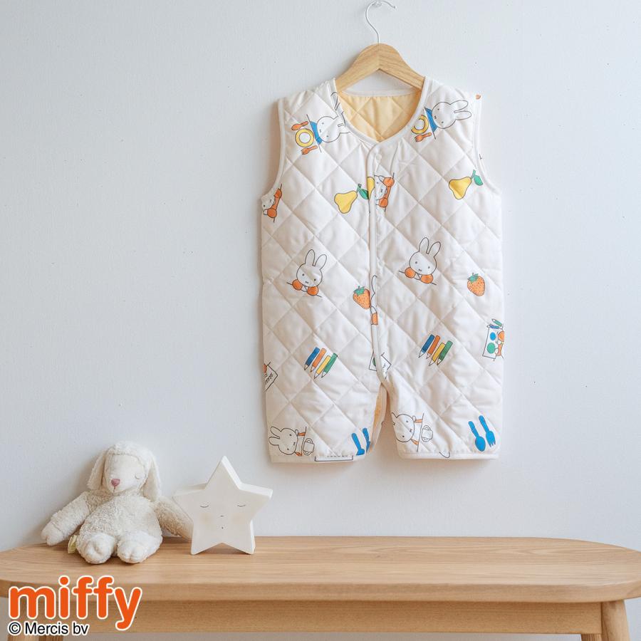 西川 スリーパー ミッフィー miffy ベビー ジュニア キッズ 寝冷え防止に 調温わたで温度を適切に調整 かいまき 軽くて暖か 子供用 | 西川 | 01