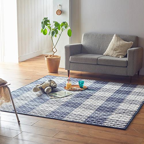 ラグ キルトラグ 綿100% 190×240cm Lサイズ Fab the Home Across