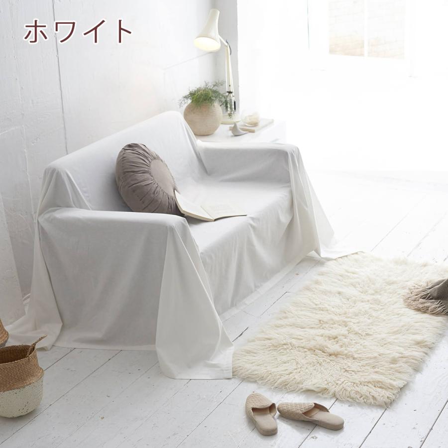マルチカバー Lサイズ 210×270cm 綿70％ 麻30％ 綿麻 生地 リネン fab the Home リネンミックス ワンウォッシュ ベッドカバー ソファカバー ベッドスプレ | ブランド登録なし | 02