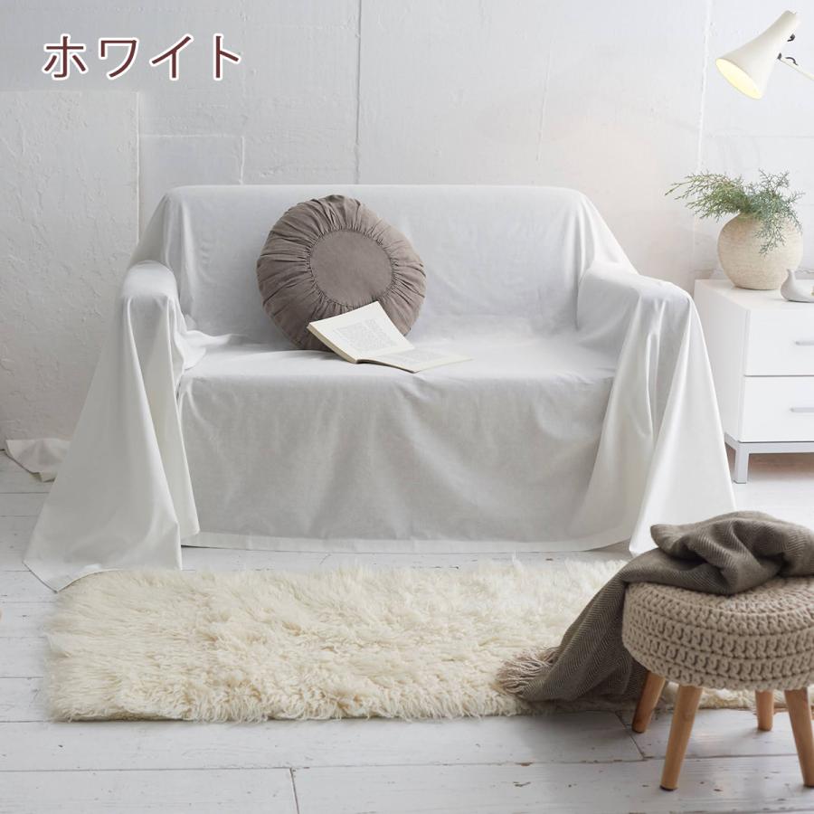 マルチカバー Lサイズ 210×270cm 綿70％ 麻30％ 綿麻 生地 リネン fab the Home リネンミックス ワンウォッシュ ベッドカバー ソファカバー ベッドスプレ | ブランド登録なし | 04