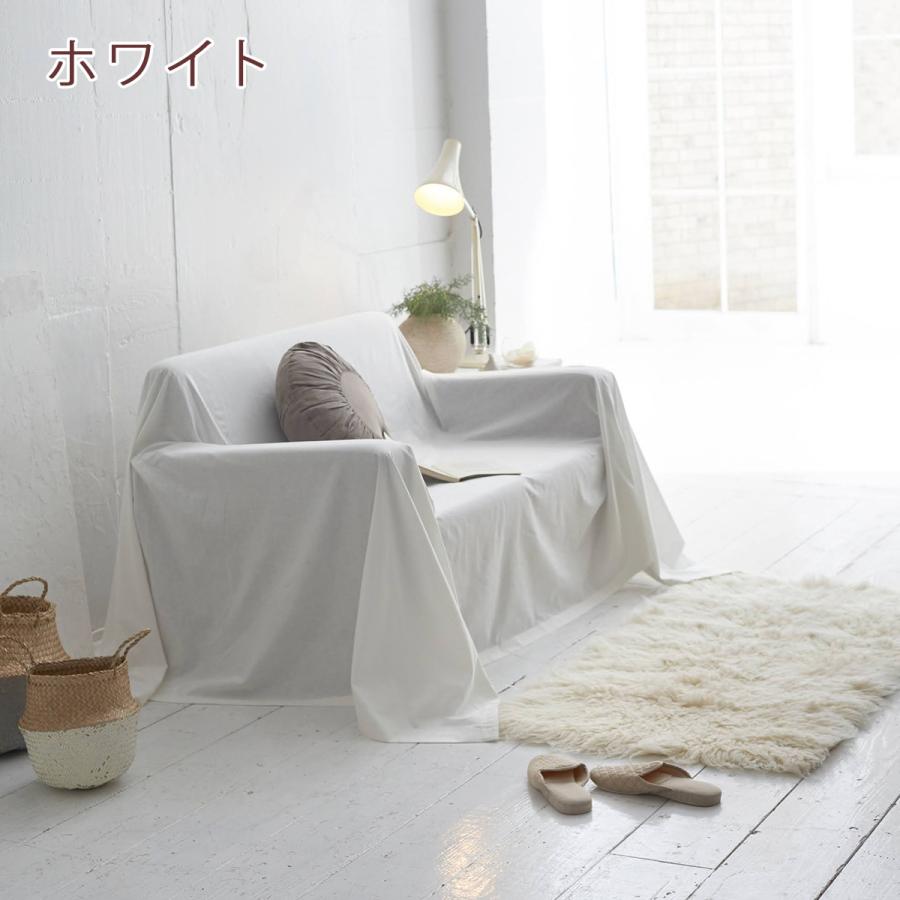 マルチカバー Lサイズ 210×270cm 綿70％ 麻30％ 綿麻 生地 リネン fab the Home リネンミックス ワンウォッシュ ベッドカバー ソファカバー ベッドスプレ | ブランド登録なし | 06