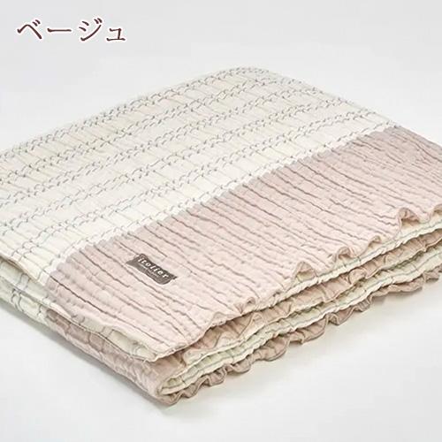 西川 ガーゼケット シングル 日本製 片面ガーゼ コットンレイヤーケット インナーケット くしゅくしゅ 吸湿発熱 裏起毛 毛布 ブランケット オールシーズン_4