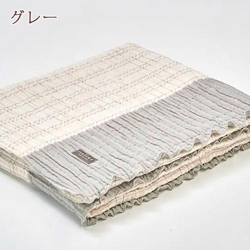 西川 ガーゼケット シングル 日本製 片面ガーゼ コットンレイヤーケット インナーケット くしゅくしゅ 吸湿発熱 裏起毛 毛布 ブランケット オールシーズン_5
