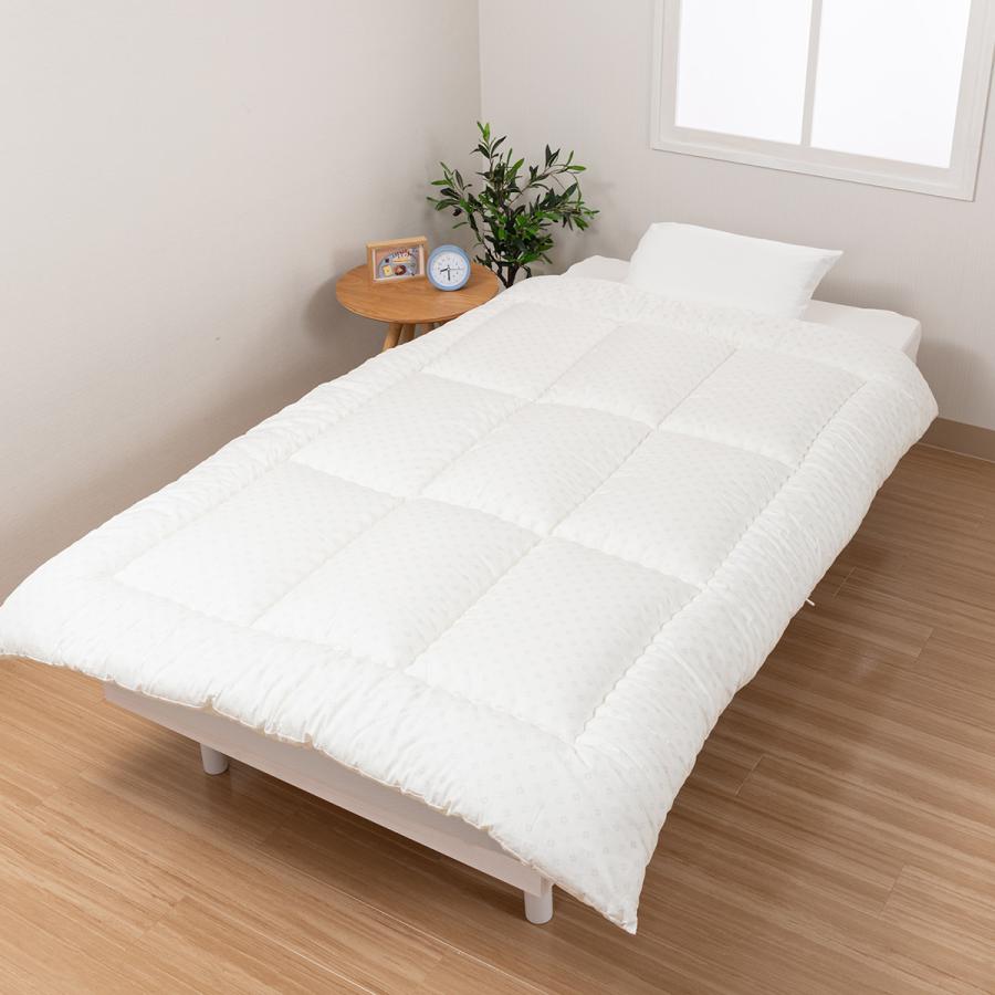 西川 ジュニア掛け布団  日本製 抗菌加工綿100%生地 合繊掛けふとん 子供布団 子供用布団 防ダニ効果 マイティトップ2 | 西川 | 01