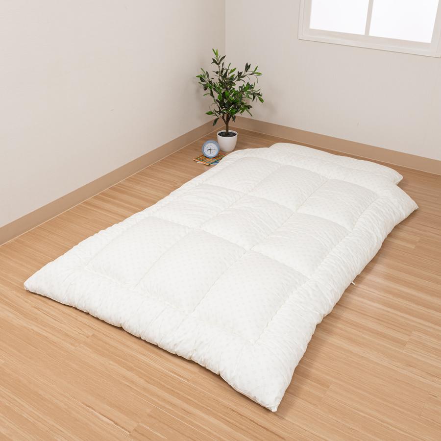 西川 ジュニア掛け布団  日本製 抗菌加工綿100%生地 合繊掛けふとん 子供布団 子供用布団 防ダニ効果 マイティトップ2 | 西川 | 02