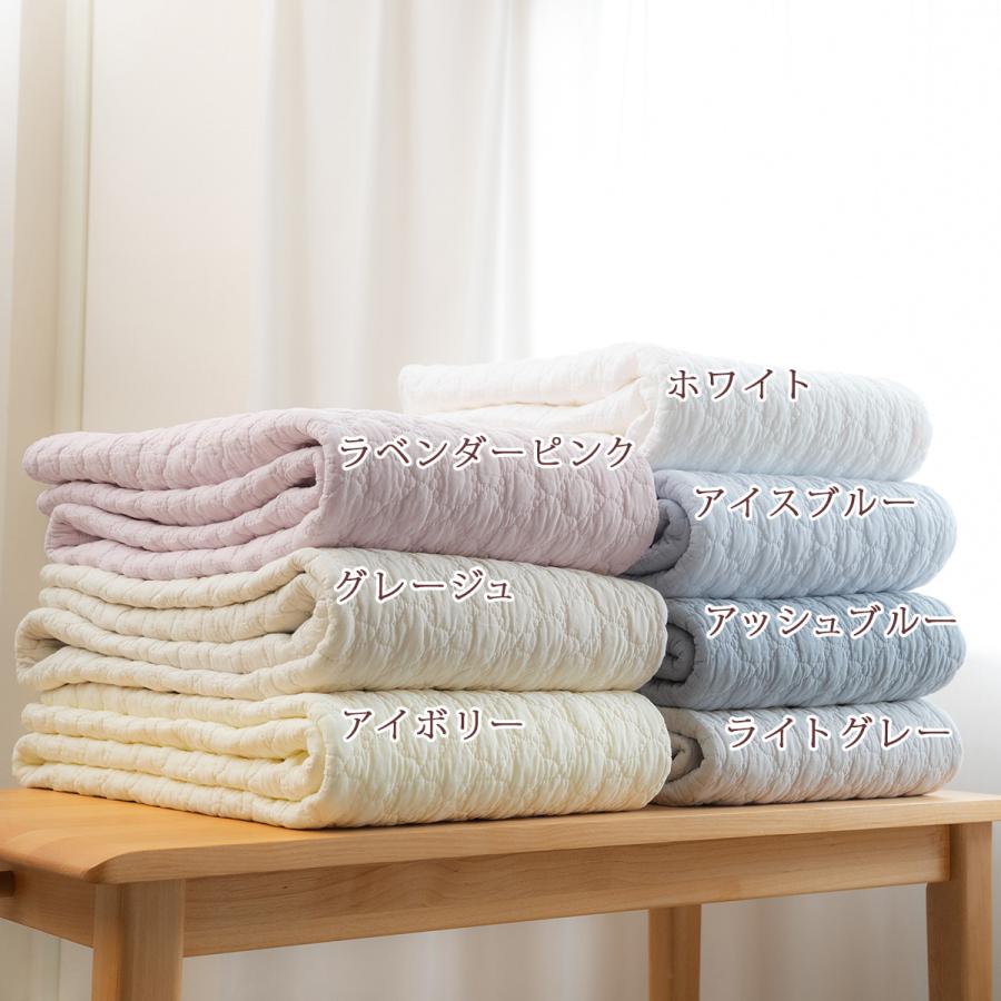 水洗いキルト敷きパッド セミシングル 91×195cm ひんやり 綿100% 詰め物 増量タイプ 天然素材 平織 コットン 脱脂綿 マット 夏 丸洗い ベッドパッド イブ | ブランド登録なし | 05
