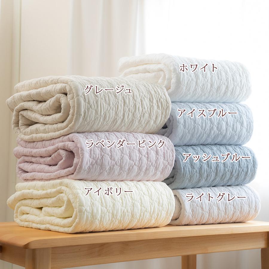 水洗いキルト敷きパッド ワイドダブル ひんやり 綿100% 詰め物 大増量タイプ 天然素材 平織 コットン 脱脂綿 マット 夏 丸洗い ベッドパッド イブル | ブランド登録なし | 05