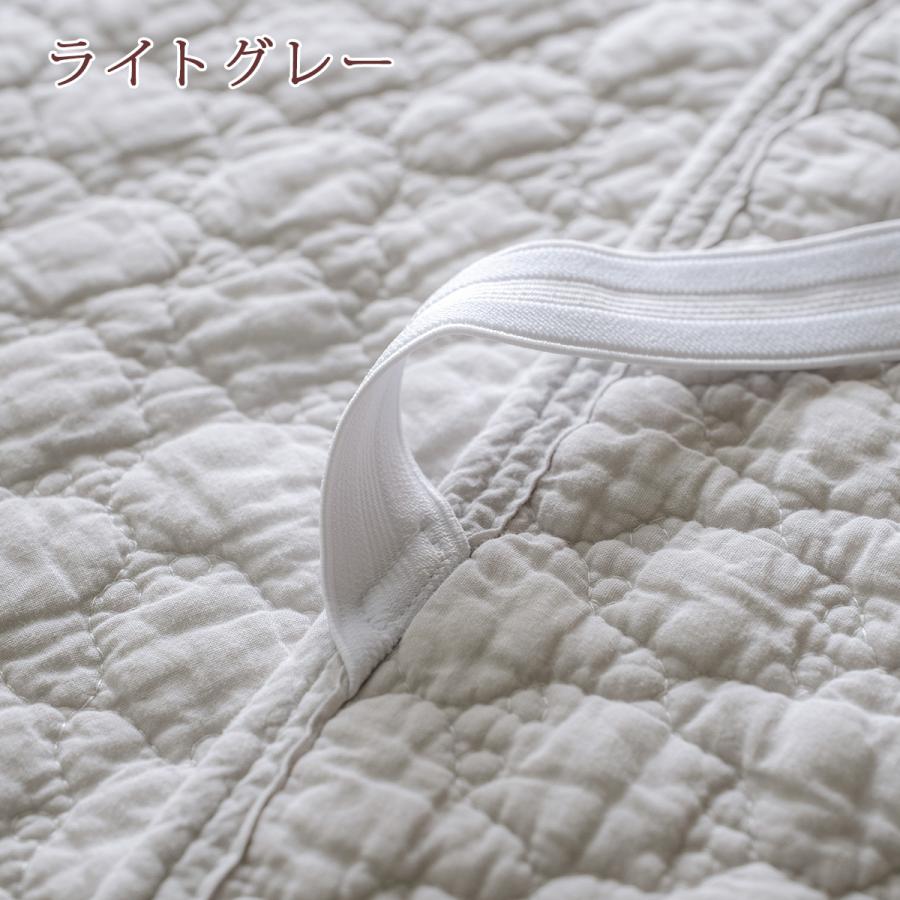 水洗いキルト敷きパッド ワイドダブル ひんやり 綿100% 詰め物 大増量タイプ 天然素材 平織 コットン 脱脂綿 マット 夏 丸洗い ベッドパッド イブル | ブランド登録なし | 06