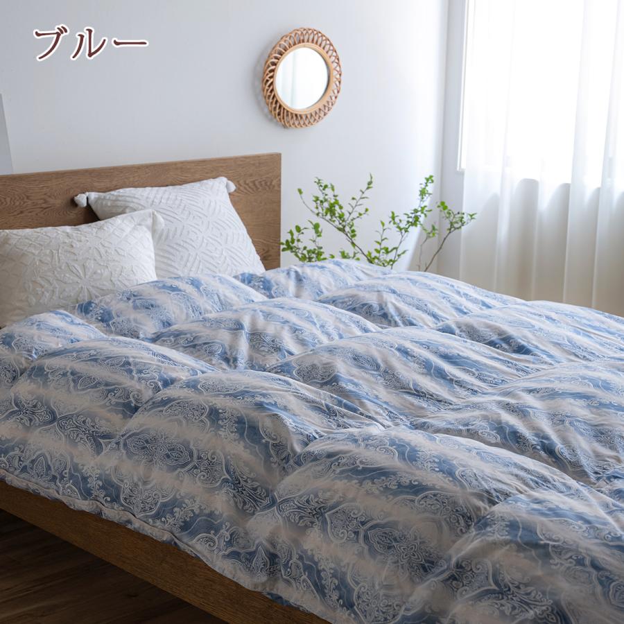 羽毛布団 シングル ダウン90% 1.1kg コインランドリー対応 西川 羽毛掛け布団 羽毛ふとん 冬用 暖か あったか 日本製 | 西川 | 02