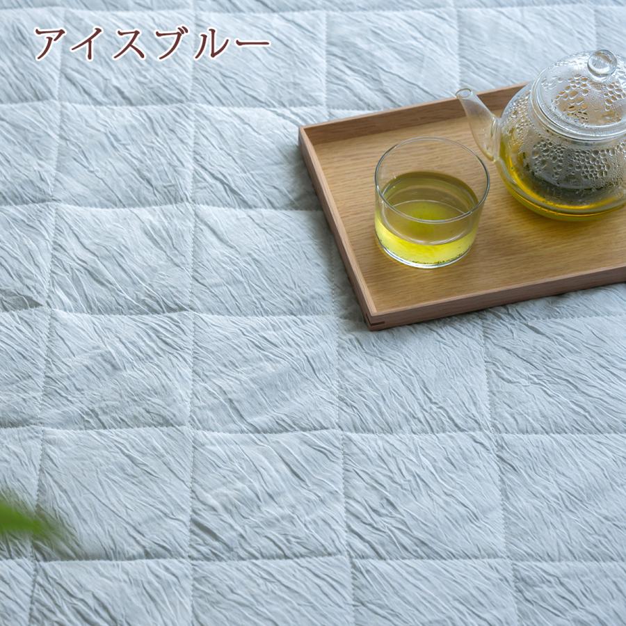 敷きパッド ダブル 麻100 日本製 近江ちぢみ 麻敷きパッドリネン ラミー 麻100％ 夏用 天然素材 敷パッド ひんやり 涼感 接触冷感 | ブランド登録なし | 05