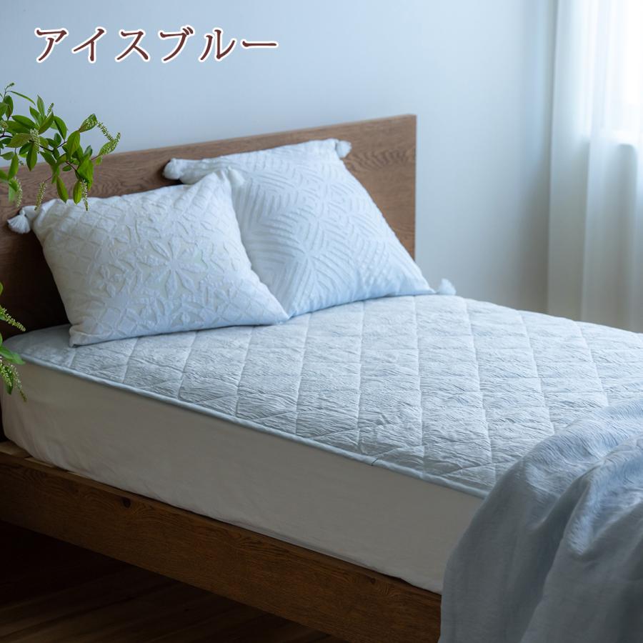 敷きパッド ダブル 麻100 日本製 近江ちぢみ 麻敷きパッドリネン ラミー 麻100％ 夏用 天然素材 敷パッド ひんやり 涼感 接触冷感 | ブランド登録なし | 06