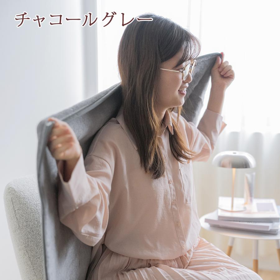 毛布 ひざ掛け ブランケット 薄手 70×100 アクリル毛布 ニューマイヤー毛布 日本製 吸湿発熱 抗菌 防臭 あったか 暖か ボタン付 軽量 軽い 無地 洗える 制 | ブランド登録なし | 06