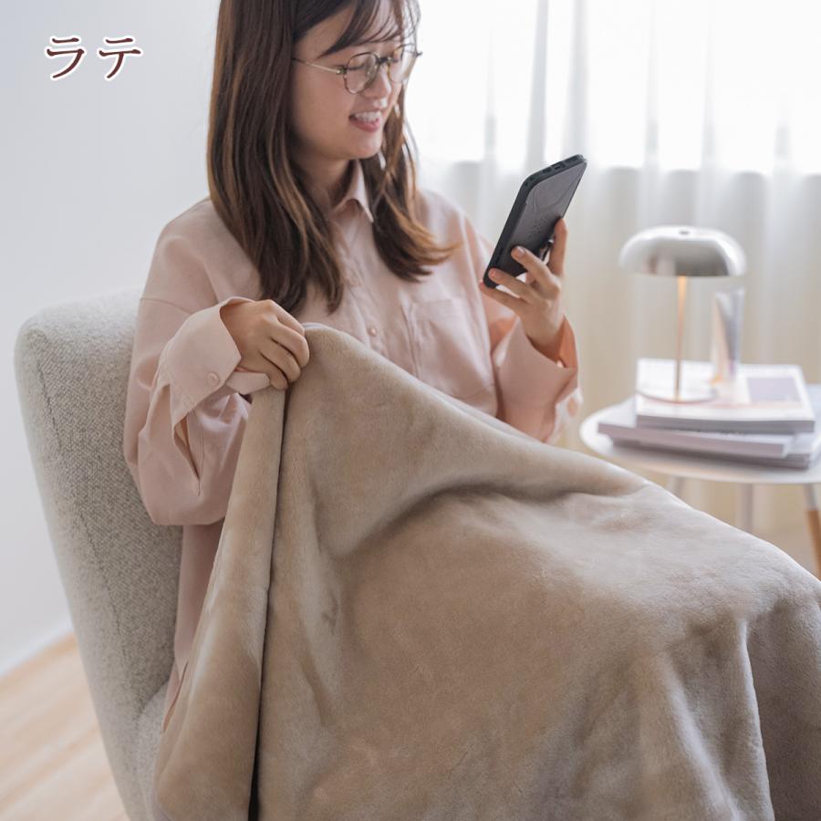 毛布 ひざ掛け ブランケット 薄手 70×100 アクリル毛布 ニューマイヤー毛布 日本製 吸湿発熱 抗菌 防臭 あったか 暖か ボタン付 軽量 軽い 無地 洗える 制 | ブランド登録なし | 07