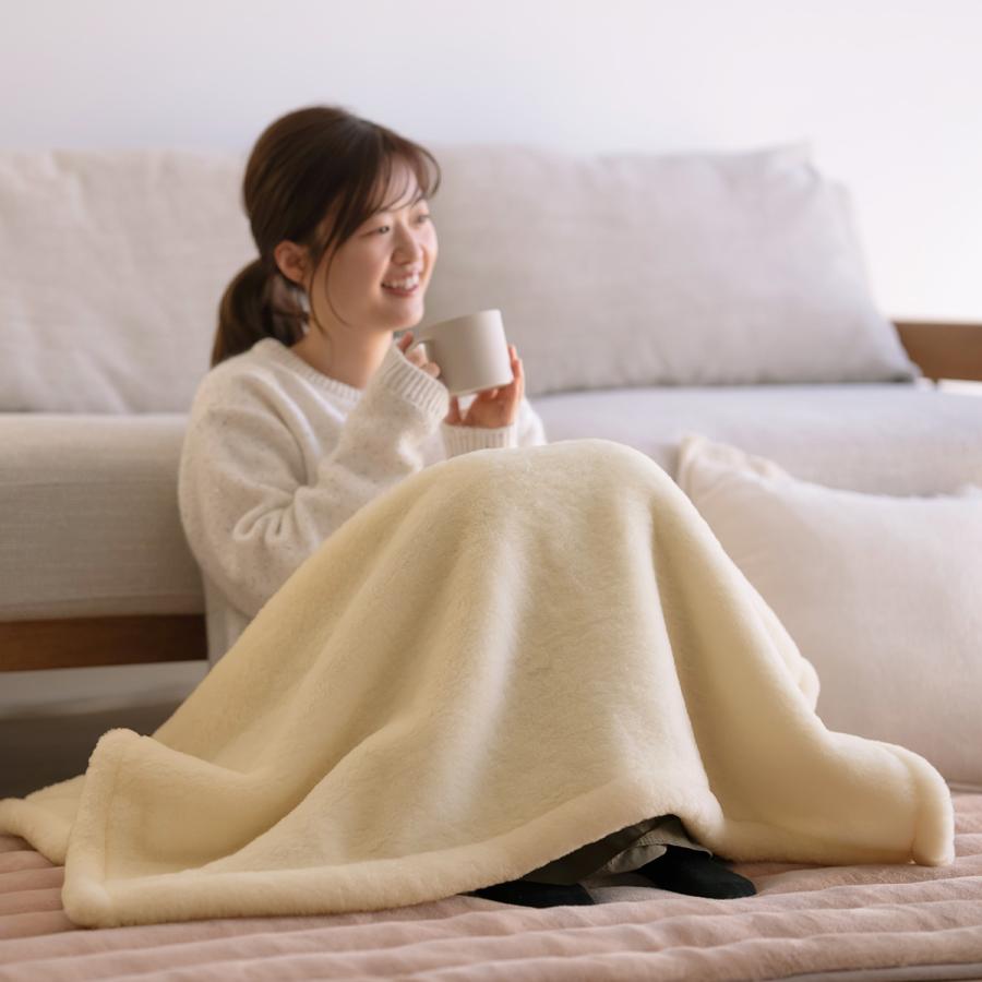毛布 ひざ掛け 膝掛け 70×100cm ウール 100% ブランケット 泉大津 日本製 ウール毛布 メリノウール 厚手 ベビー お昼寝 保育園 洗える | ブランド登録なし | 06