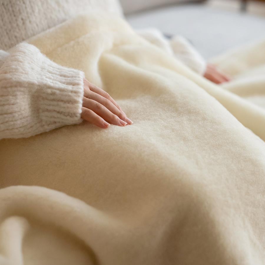 西川の毛布 140x200cm アクリル100% 二重織り毛布 日本製 西川の毛布