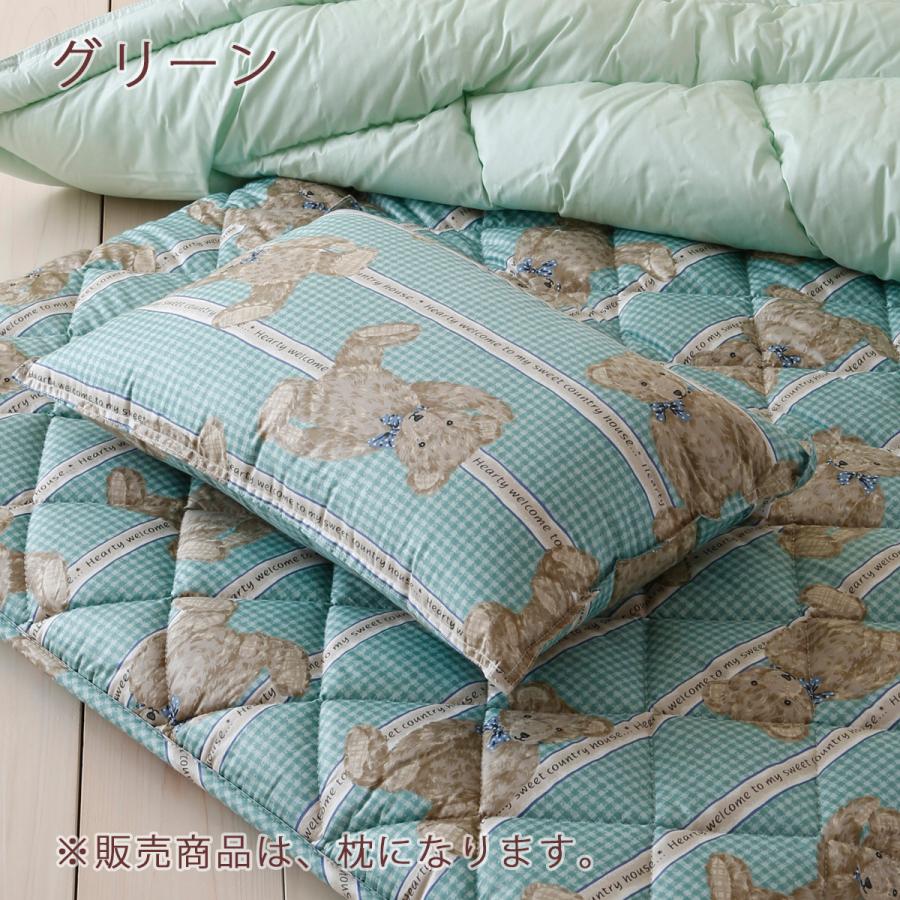 ジュニア布団 枕 日本製 ウォッシャブルタイプ ジュニア合繊まくら35×50cm ラインベアジュニア | ブランド登録なし | 01