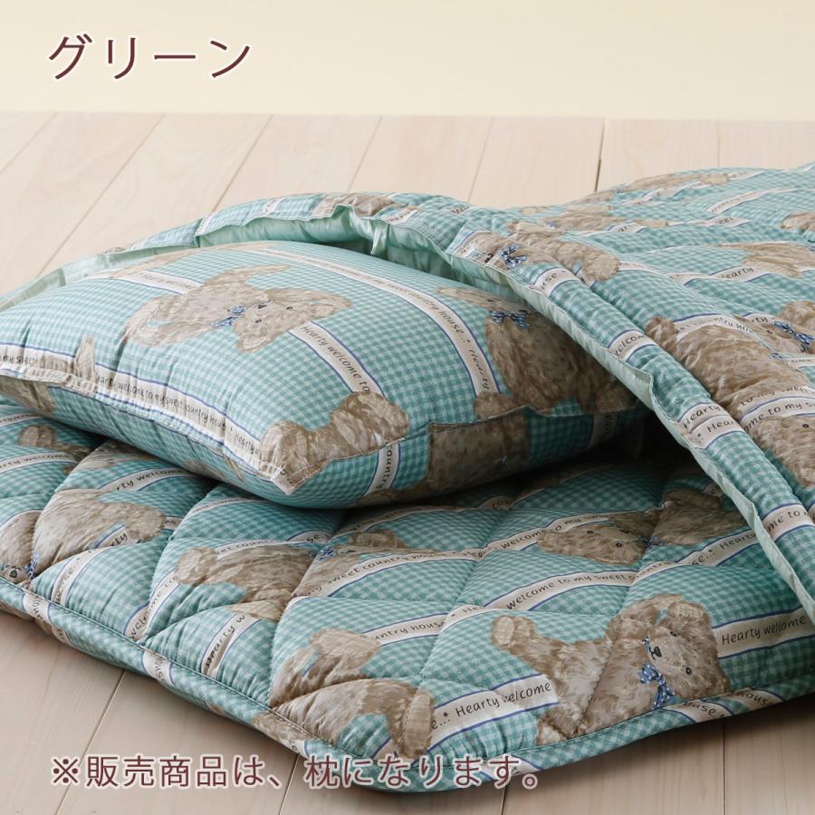 ジュニア布団 枕 日本製 ウォッシャブルタイプ ジュニア合繊まくら35×50cm ラインベアジュニア | ブランド登録なし | 03