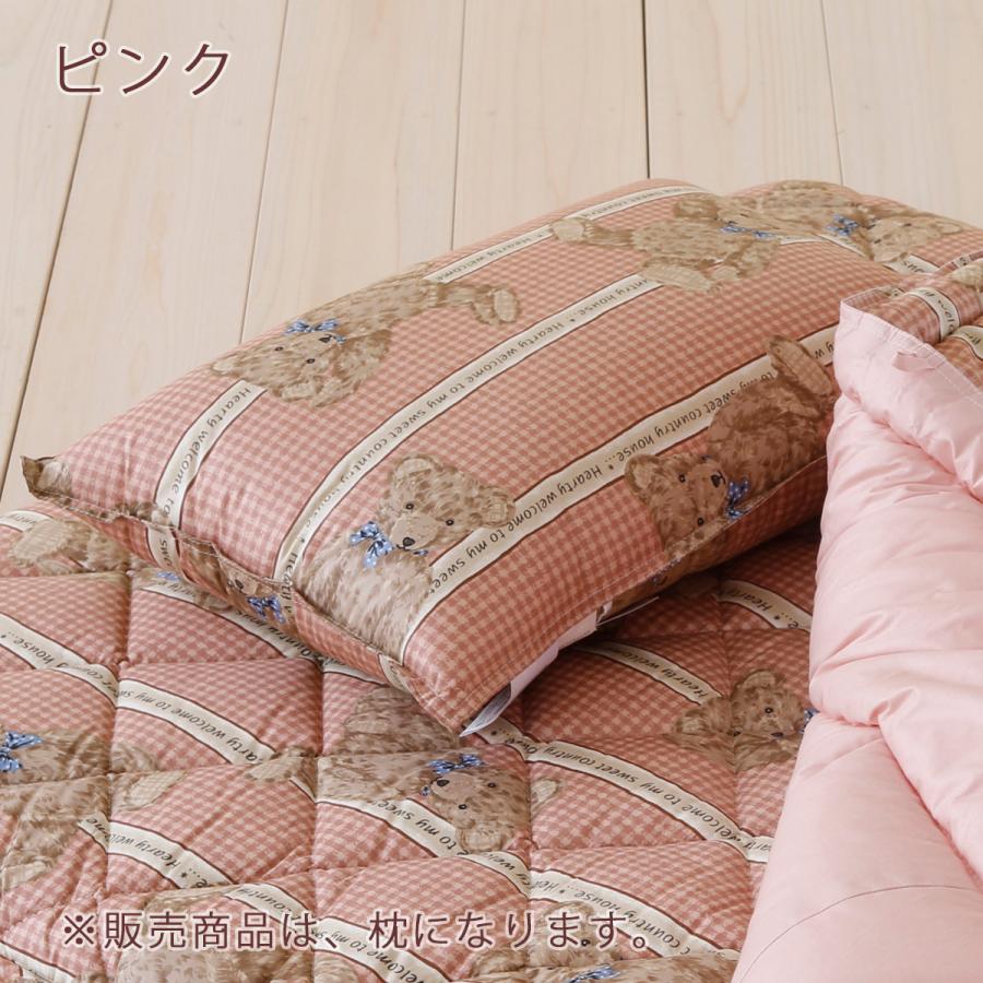 ジュニア布団 枕 日本製 ウォッシャブルタイプ ジュニア合繊まくら35×50cm ラインベアジュニア | ブランド登録なし | 04